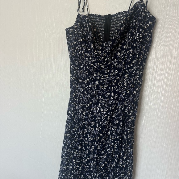 Reformation Navy Floral Mini Dress - Picture 3 of 6